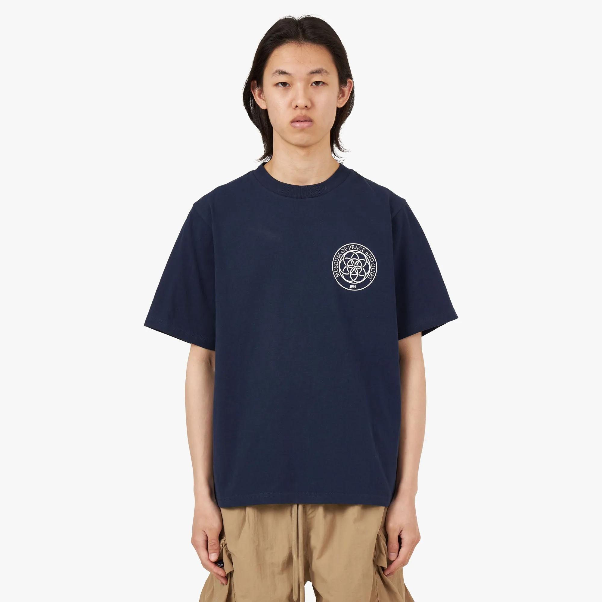 Museum of Peace & Quiet Wellness Center T-shirt / Navy sold by Livestock