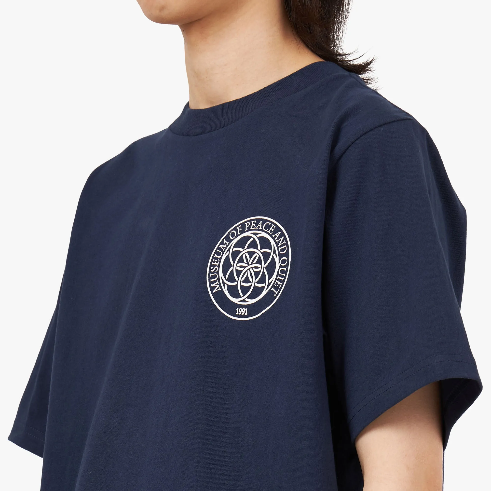 Museum of Peace & Quiet Wellness Center T-shirt / Navy sold by Livestock product image thumbnail 4