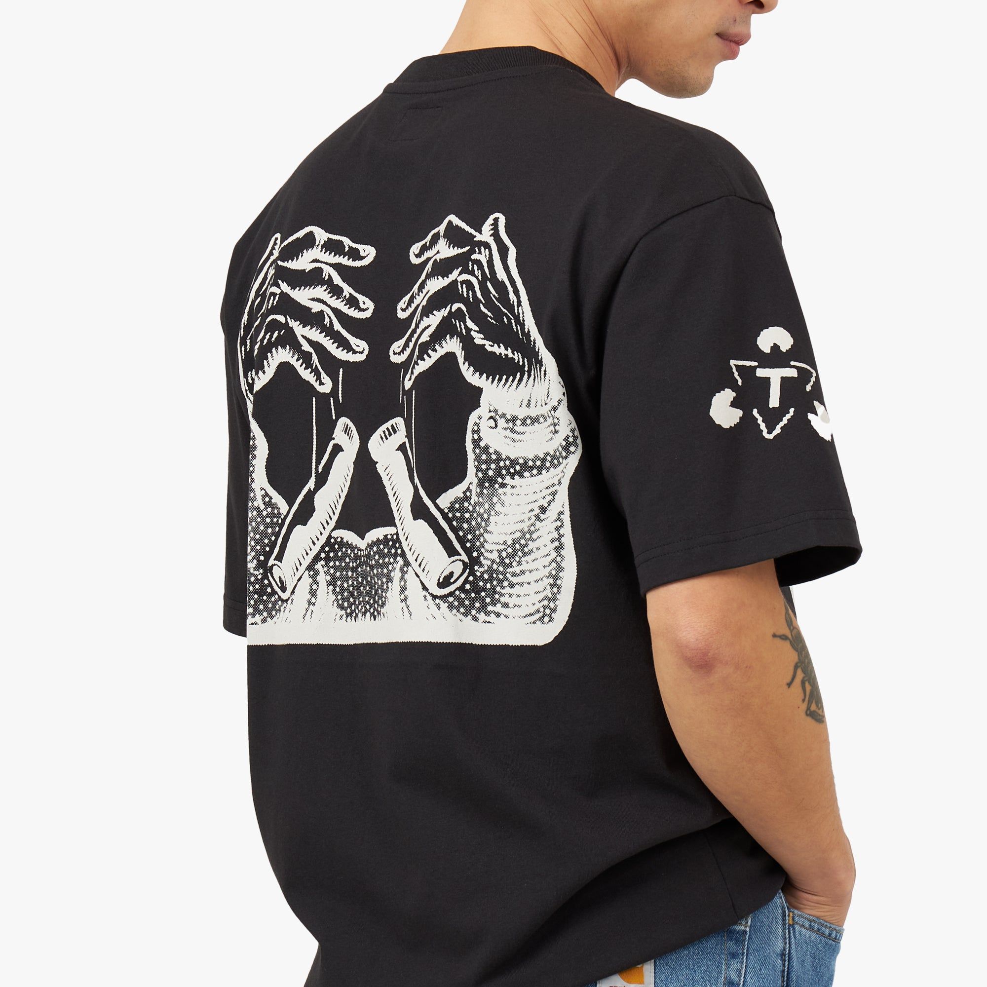 The Trilogy Tapes Keys T-Shirt / Black sold by Livestock product image thumbnail 5