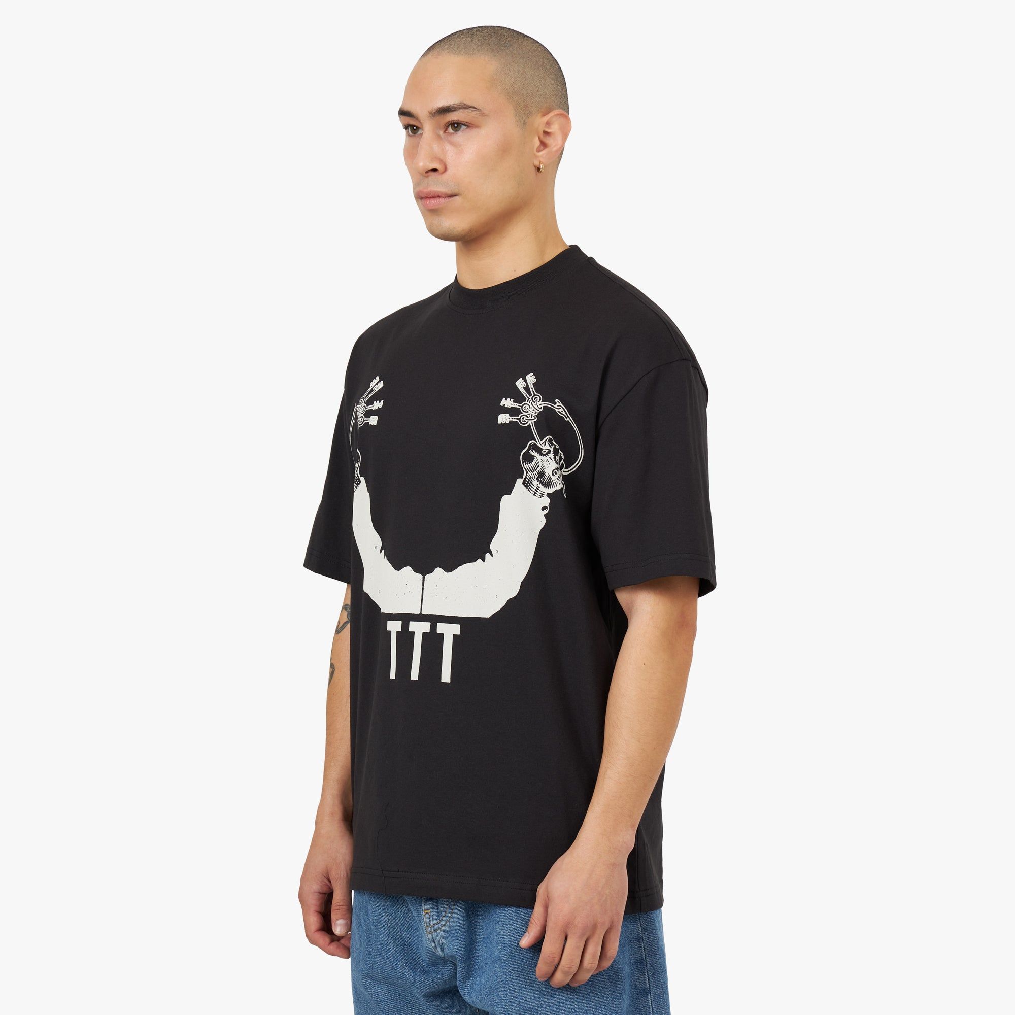 The Trilogy Tapes Keys T-Shirt / Black sold by Livestock product image thumbnail 3