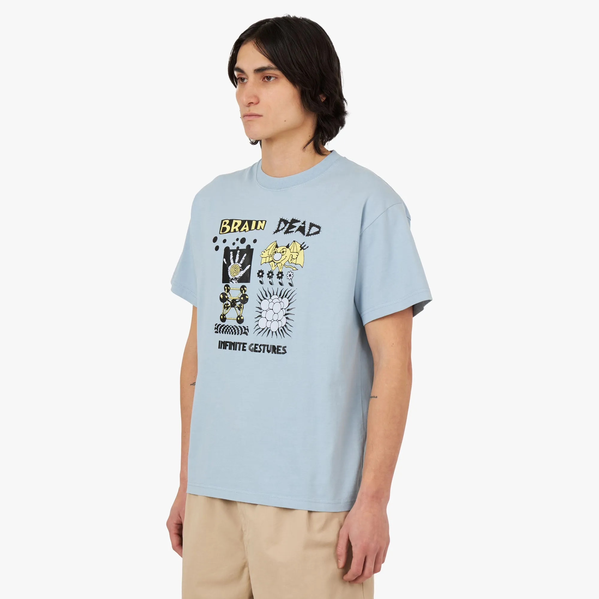 Brain Dead Infinite Gestures T-shirt / Slate sold by Livestock product image thumbnail 2
