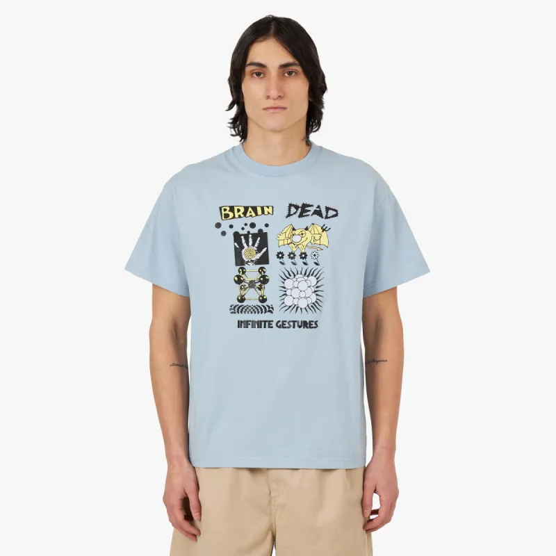 Brain Dead Infinite Gestures T-shirt / Slate made by Livestock