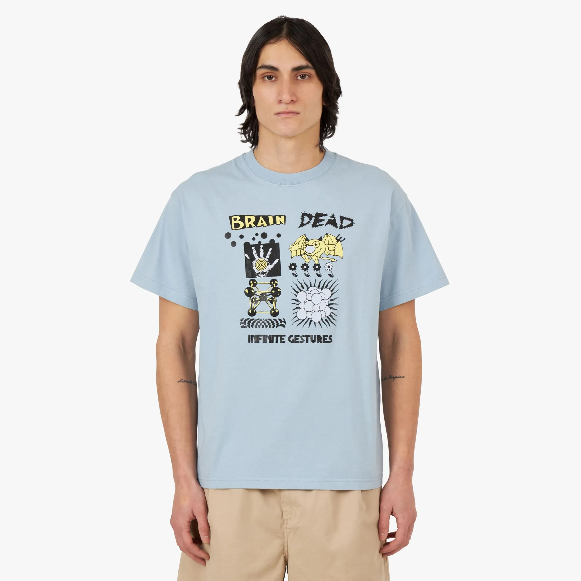 Brain Dead Infinite Gestures T-shirt / Slate sold by Livestock