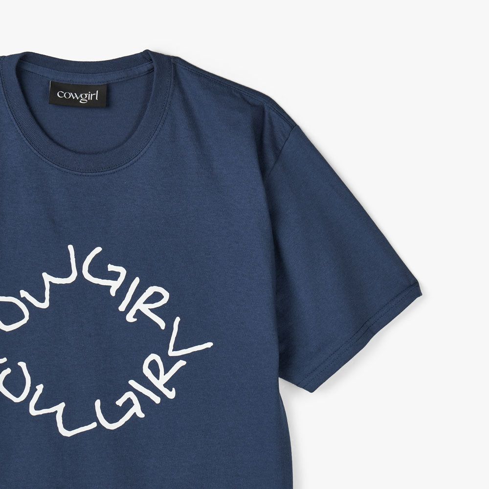 Cowgirl “Penmanship” T-shirt / Navy sold by Livestock product image thumbnail 6
