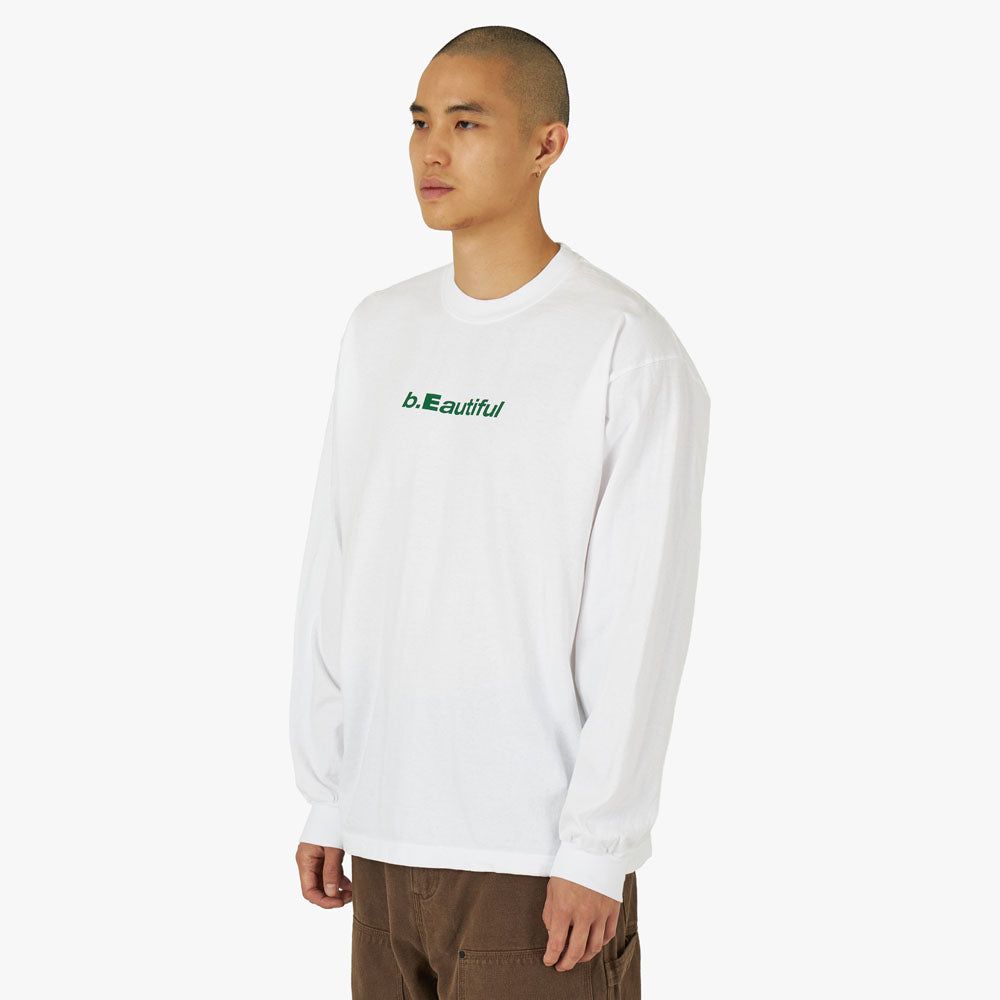 b. Eautiful Logo LS T-Shirt / White sold by Livestock product image thumbnail 2