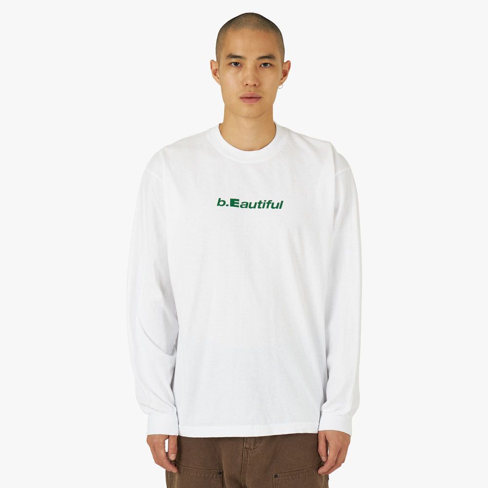 b. Eautiful Logo LS T-Shirt / White sold by Livestock