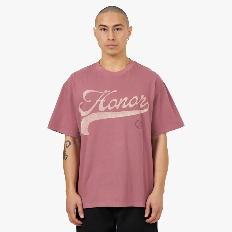 Honor The Gift Holiday Script T-shirt / Mauve sold by Livestock