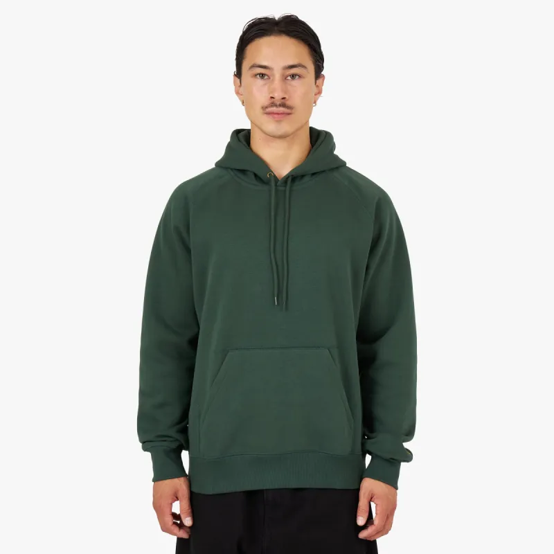 Carhartt WIP Chase Pullover Hoodie Sycamore Tree / Gold sold by Livestock