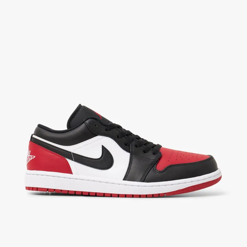 Jordan 1 Low White / Black - Varsity Red sold by Livestock