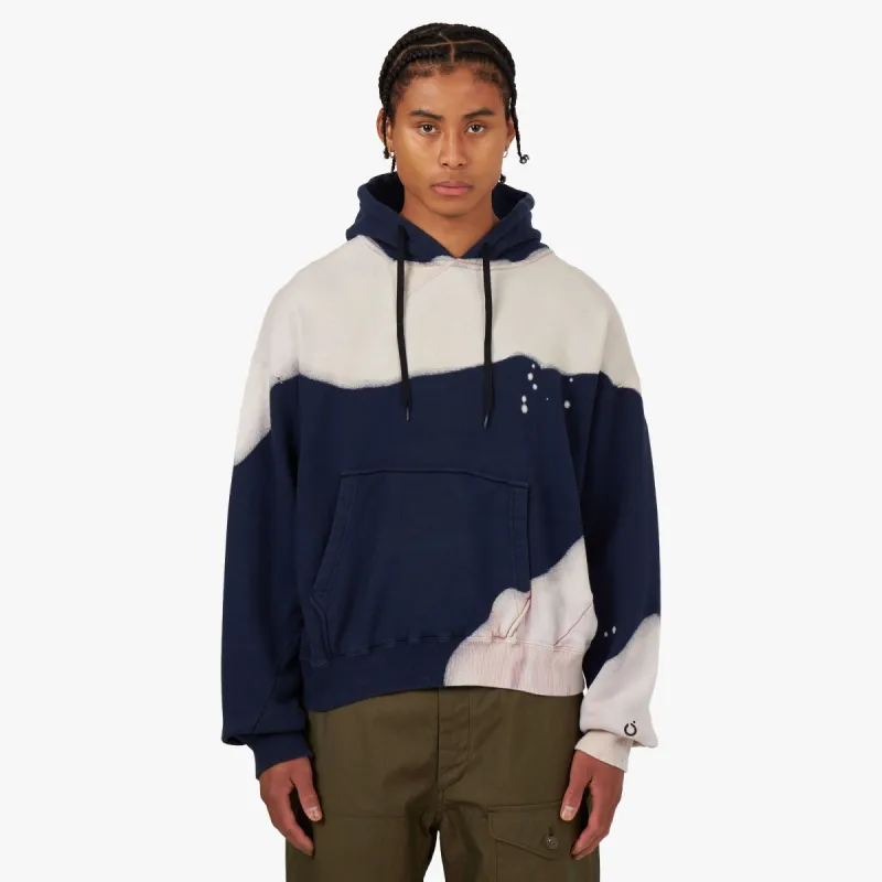 NOMA t.d. Hand Dyed Twist Pullover Hoodie / Navy sold by Livestock