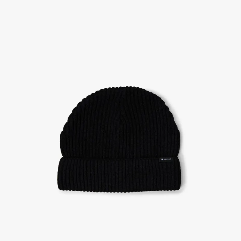Snow Peak Pe/Co Knit Cap / Black sold by Livestock