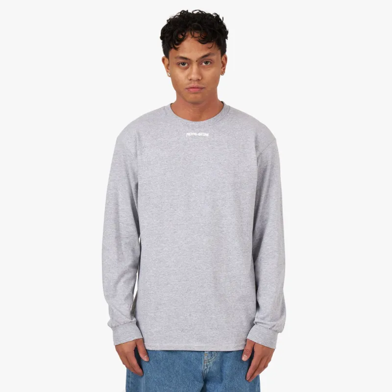 Fucking Awesome Little Stamp Long Sleeve T-shirt / Heather Grey sold by Livestock