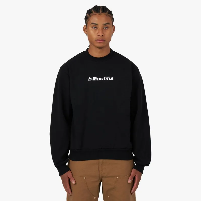 b.Eautiful Logo Crewneck Sweatshirt / Black made by Livestock