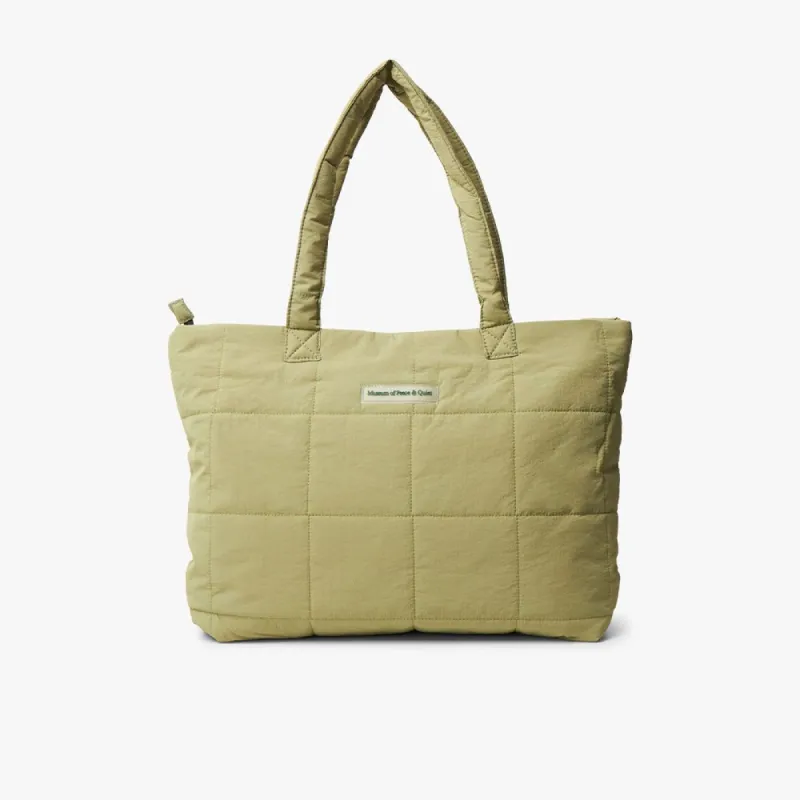 Museum of Peace & Quiet Nylon Quilt Tote Bag / Olive sold by Livestock
