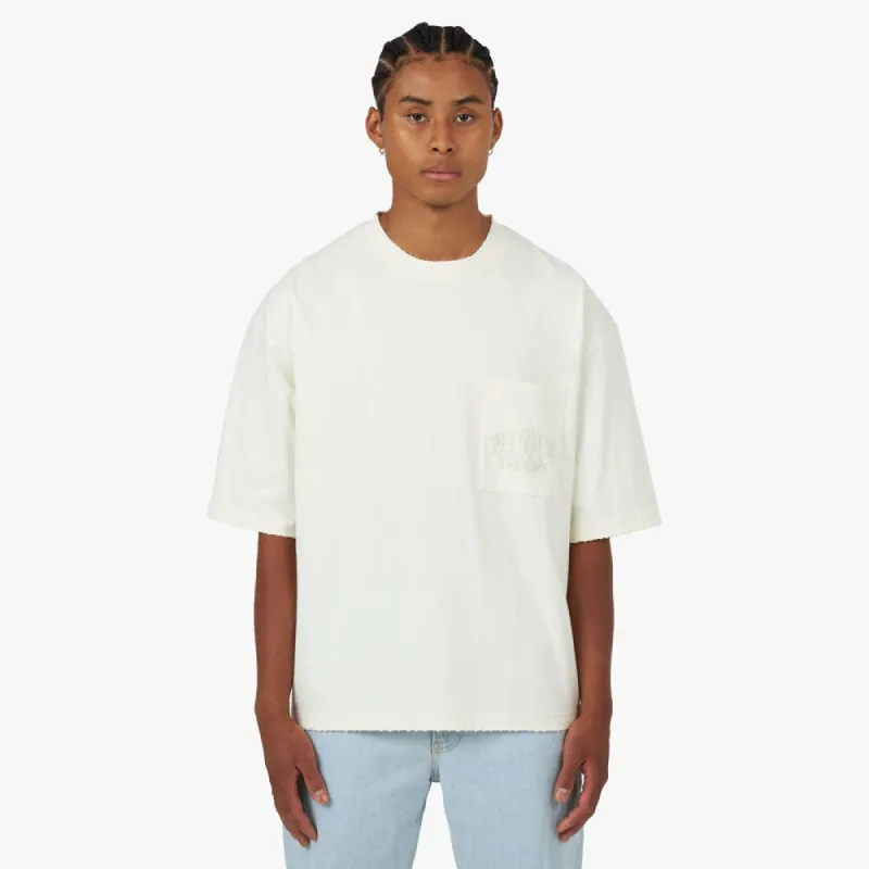 Honor The Gift Embroidered Pocket T-shirt / Bone sold by Livestock