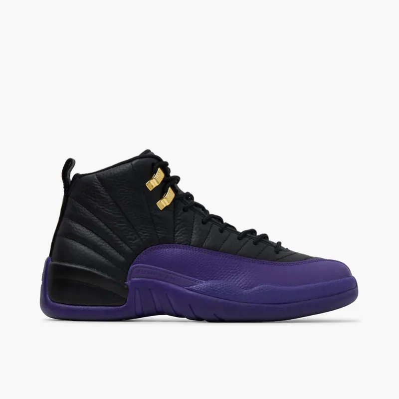Jordan 12 Retro Black / Field Purple - Metallic Gold sold by Livestock