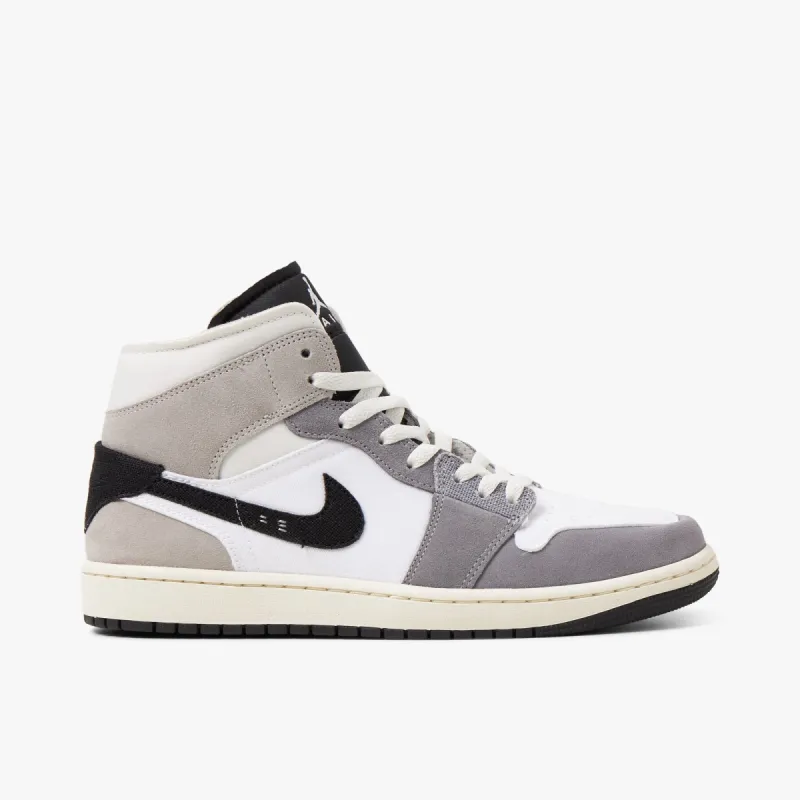 Jordan 1 Mid SE Craft Cement Grey / Black - White sold by Livestock