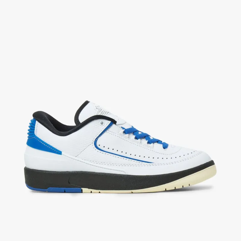 Jordan Women's 2 Retro Low White / Varsity Royal - Black sold by Livestock