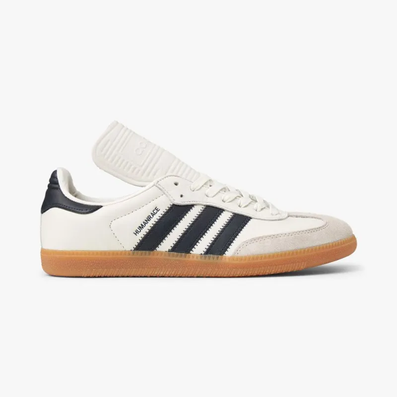 adidas Originals x Pharrell Williams Humanrace Samba Cloud White / Night Grey - Light Brown sold by Livestock