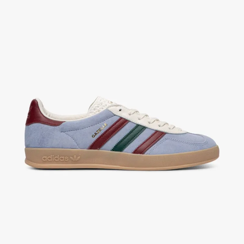 adidas Originals Gazelle Indoor Blue Dawn / Collegiate Burgundy - Collegiate Green sold by Livestock