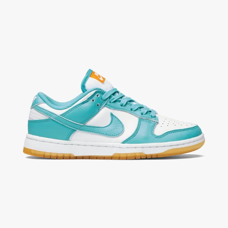 Nike Women’s Dunk Low White / Washed Teal - Kumquat sold by Livestock