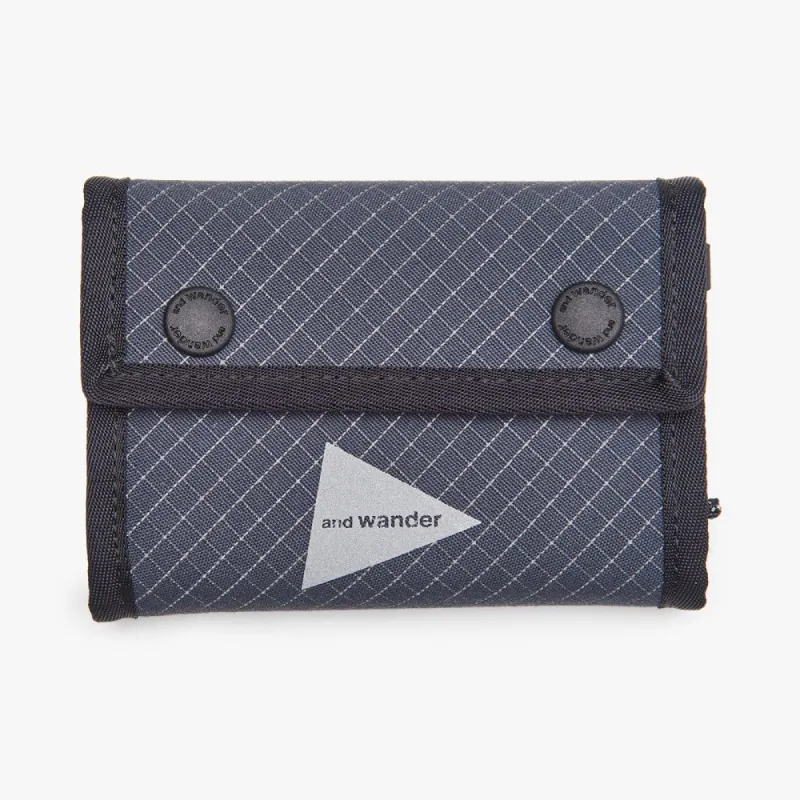 and wander Reflective Rip Wallet / Charcoal sold by Livestock