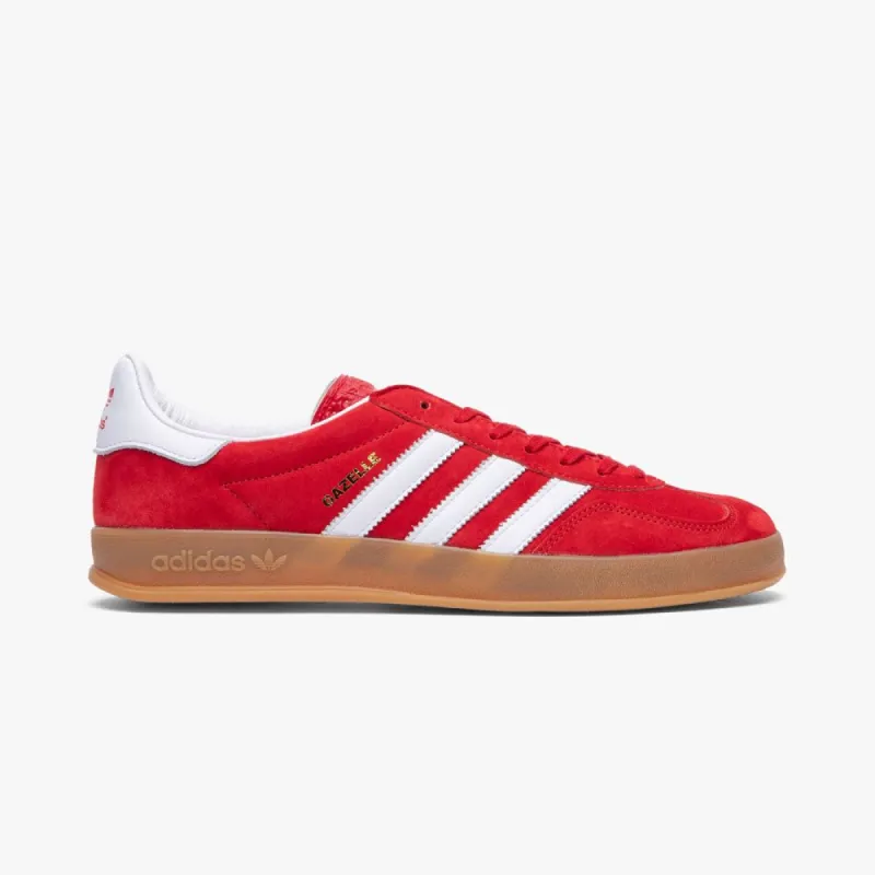 adidas Originals Gazelle Indoor Scarlet / Cloud White sold by Livestock