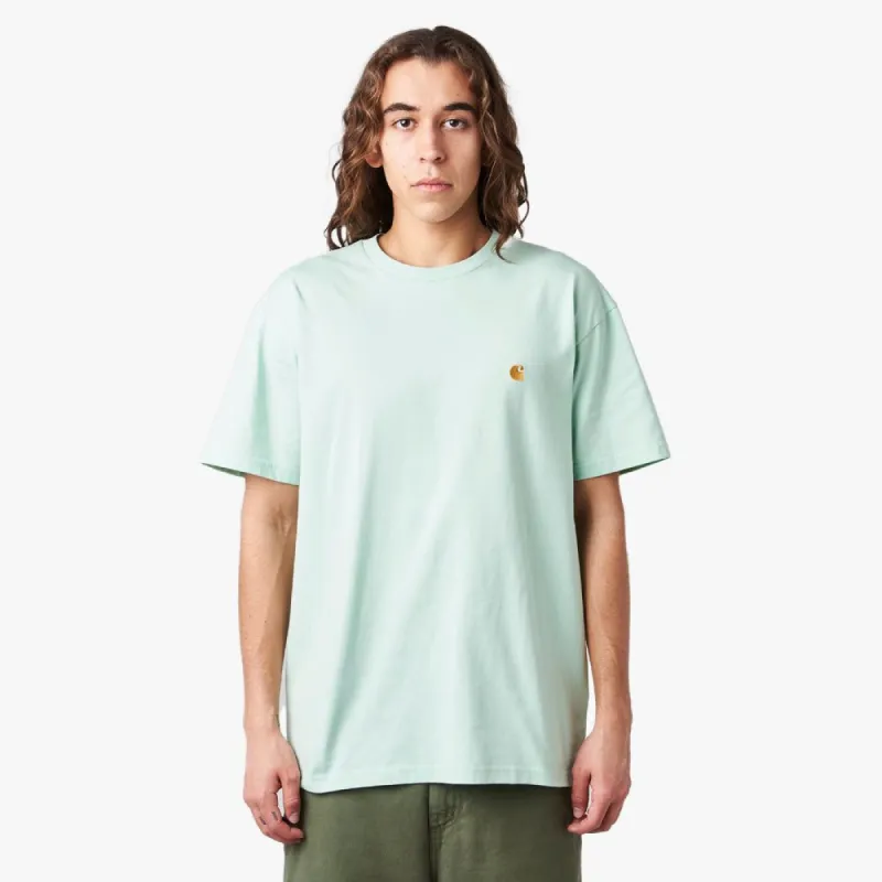Carhartt WIP S/S Chase T-Shirt / Pale Spearmint / Gold sold by Livestock