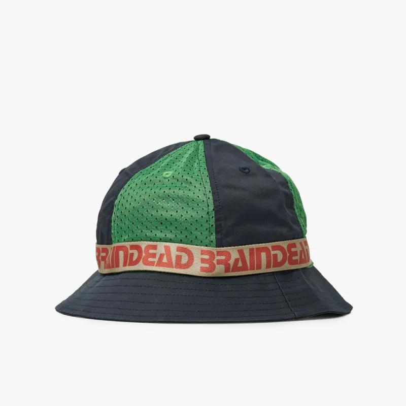 Brain Dead Vision Mesh Paneled Bucket Hat Navy / Multi sold by Livestock
