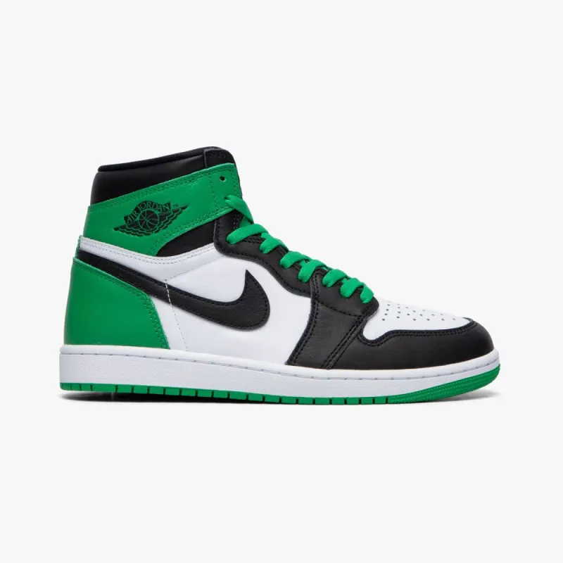 Jordan 1 Retro High OG Black / Lucky Green - White sold by Livestock