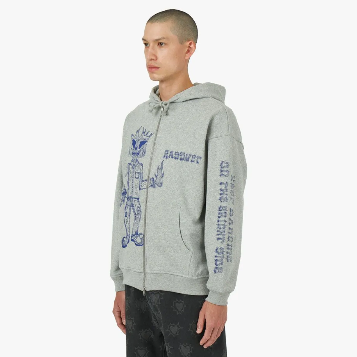 RASSVET (PACCBET) Keep Dancing Full Zip Hoodie / Grey | Parallel