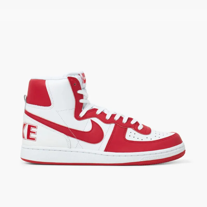 Nike Terminator High White / University Red sold by Livestock