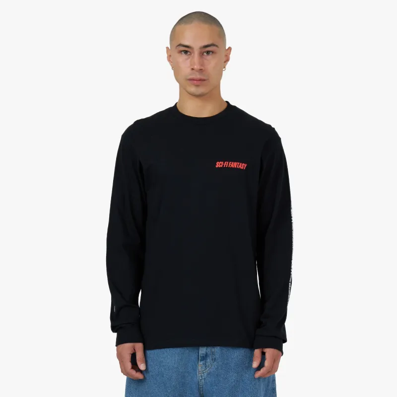 Sci-Fi Fantasy Fantasy World Long Sleeve T-shirt / Black sold by Livestock