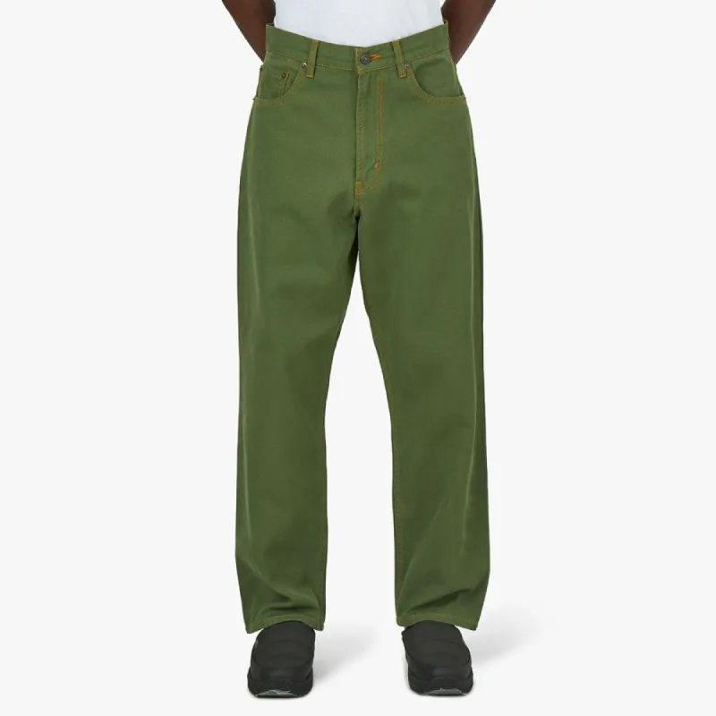 BEAMS PLUS 5 Pocket Oxford Pants / Olive sold by Livestock
