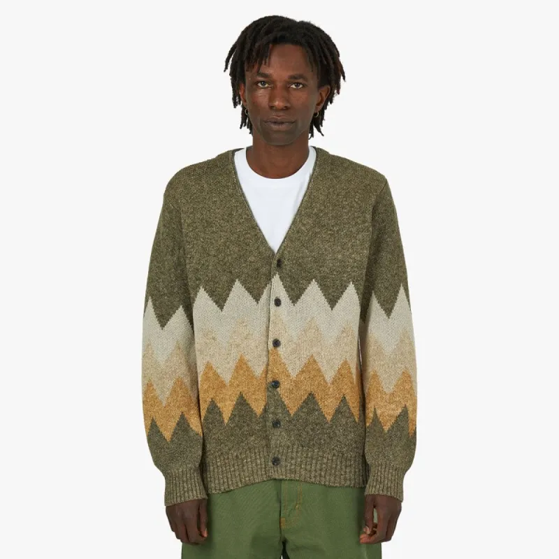 BEAMS PLUS Chevron Cardigan / Khaki sold by Livestock