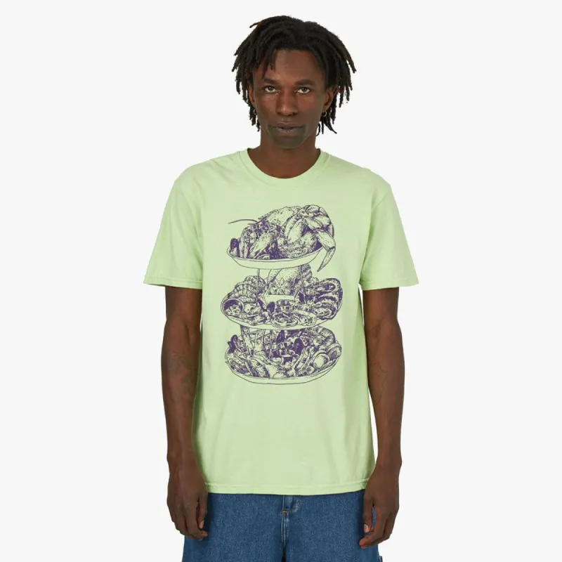 Cold World Frozen Goods Seafood Tower T-shirt / Celadon sold by Livestock