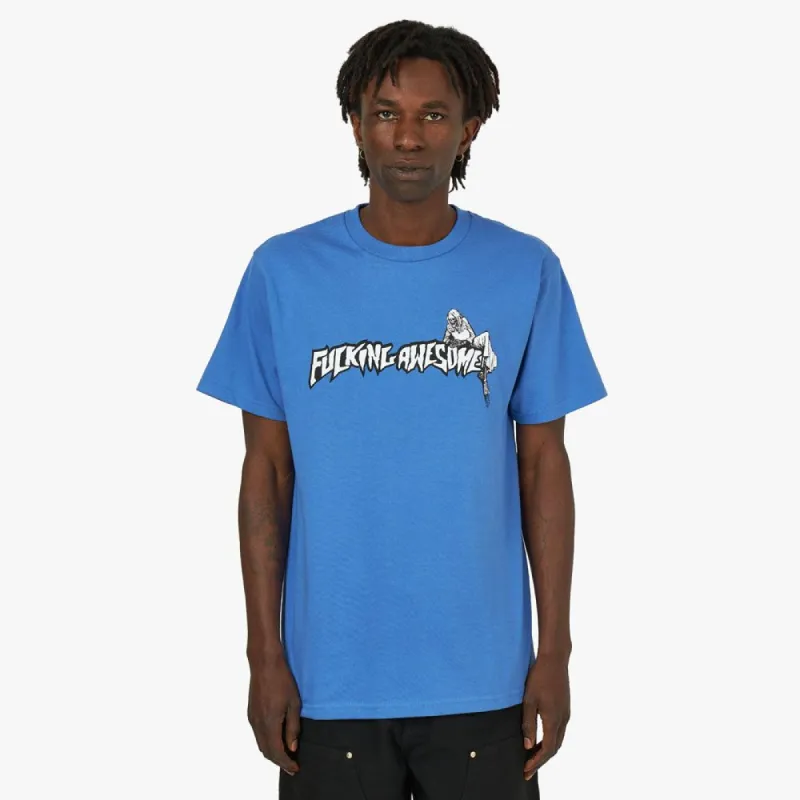 Fucking Awesome Muerte Tee / Flo Blue sold by Livestock