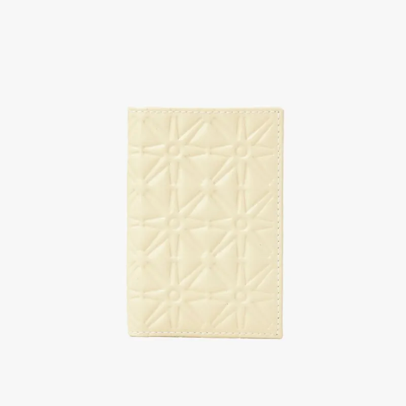 COMME des GARÇONS WALLET Embossed Leather Wallet / Off White sold by Livestock