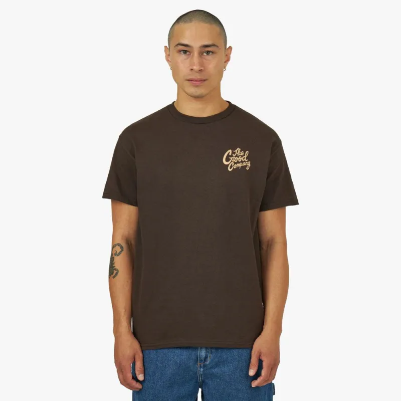 The Good Company Good Time Tee / Brown sold by Livestock
