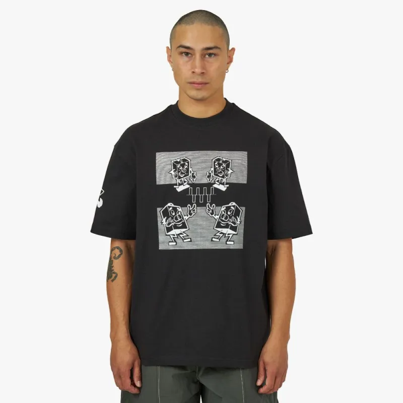 The Trilogy Tapes Electronics T-shirt / Black sold by Livestock