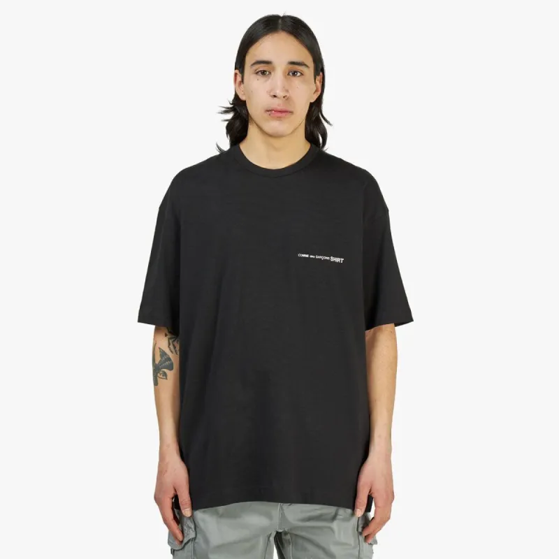 COMME des GARÇONS SHIRT Oversized Logo T-shirt / Black sold by Livestock