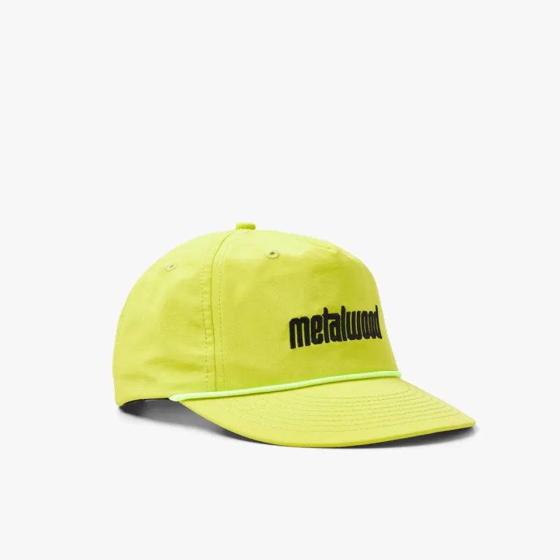 Metalwood Metal Logo 5-Panel Rope Hat / H-Vis sold by Livestock