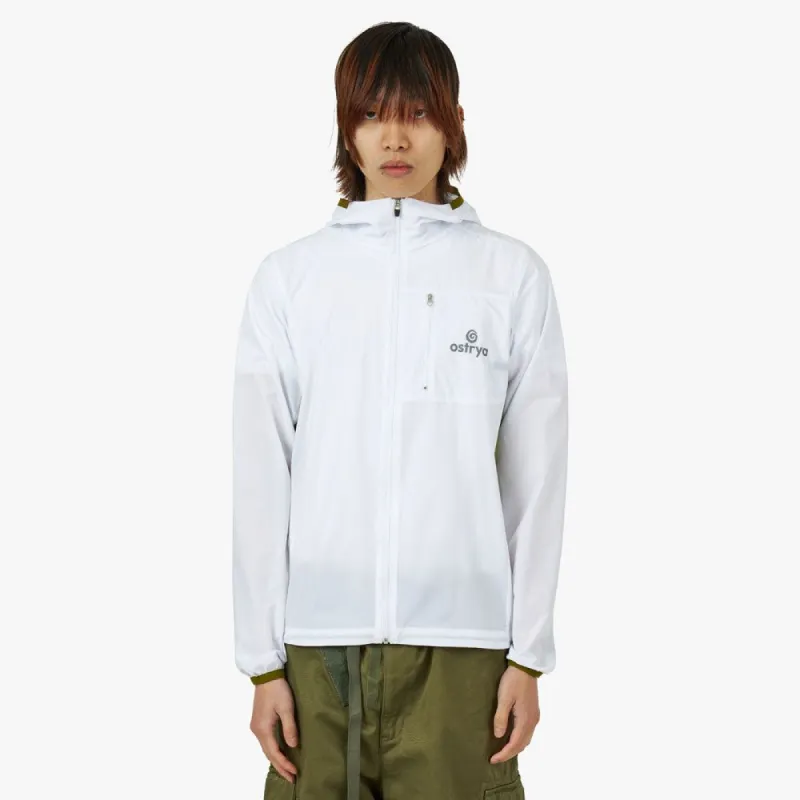 Ostrya Skarn Windbreaker Jacket / White made by Livestock