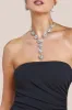 Scuba Crepe Bandeau Maxi With Diamante Necklace sold by Debenhams