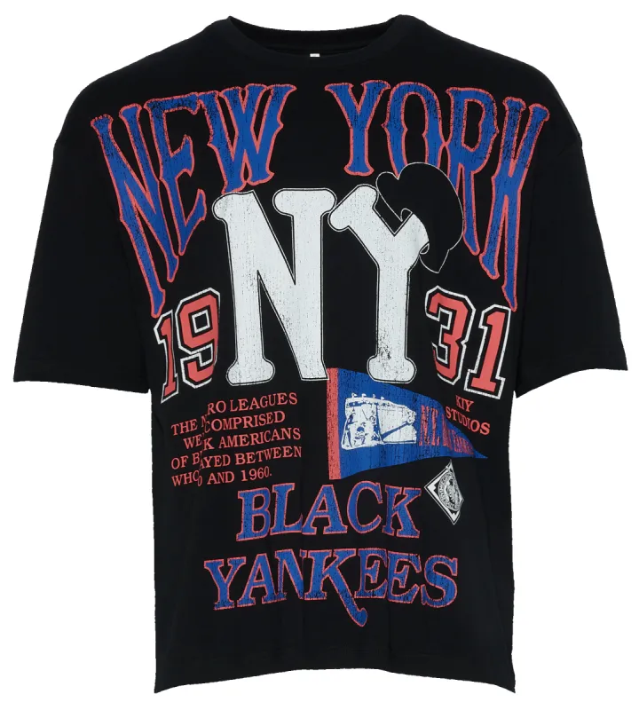 BY KIY Black Yankees NLBM T-Shirt made by Jordan