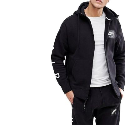 Nike Air Mens Fleece Hoodie Black sold by Fruugo