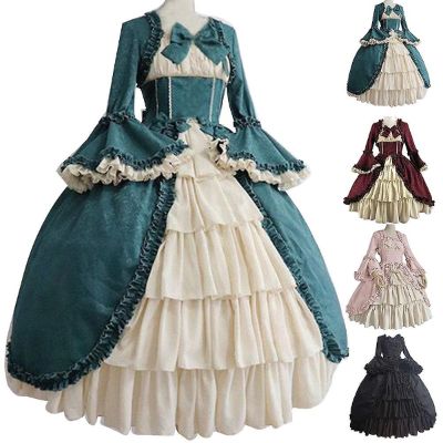 Középkori retro gótikus udvari ruha Royal Lady Ball ruha Négyzet al... sold by Fruugo
