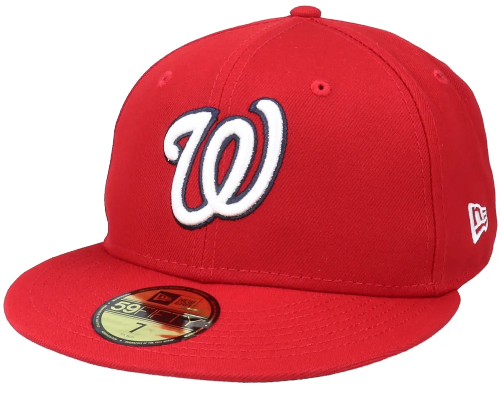 Washington Nationals Authentic On-Field 59FIFTY Red Fitted sold by Hatstore