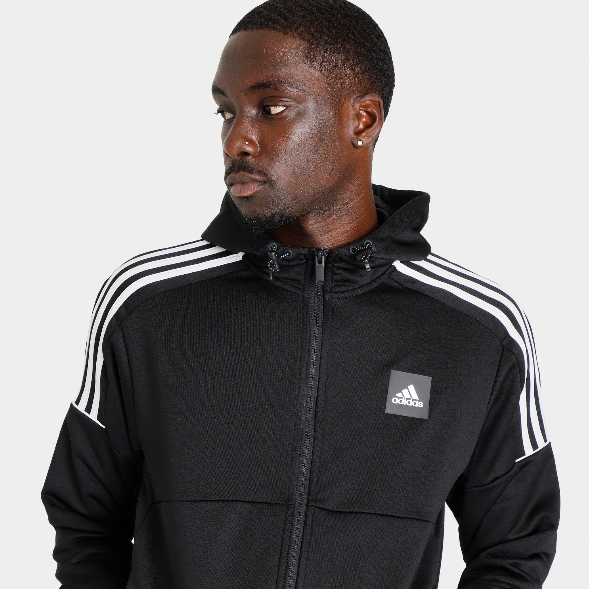 adidas Originals Sportswear Full Zip Hoodie / Black sold by JD Sports product image thumbnail 3