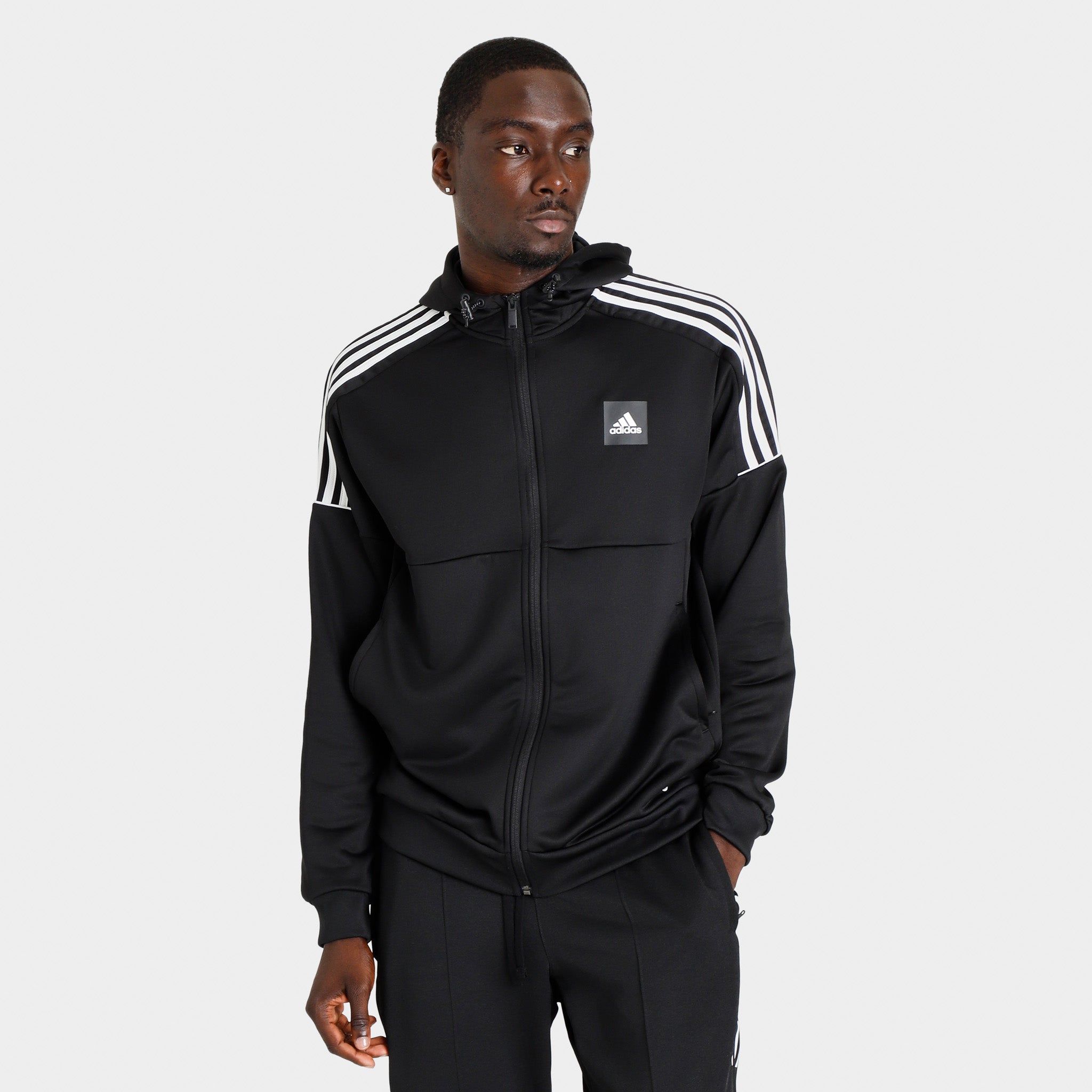 adidas Originals Sportswear Full Zip Hoodie / Black sold by JD Sports